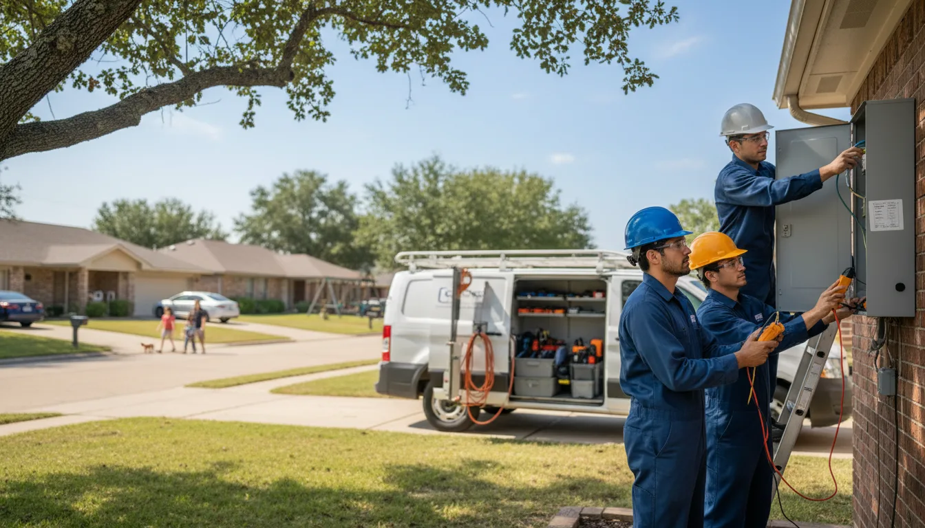 Certified electrician providing emergency electrical services in Manilla, IN